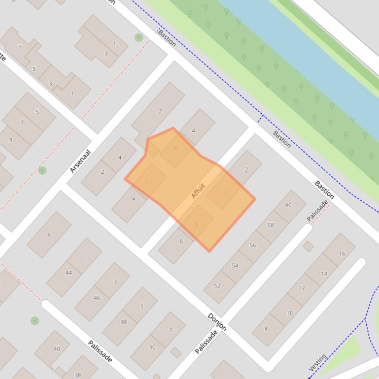 Kaart van postcodegebied 2141NZ.