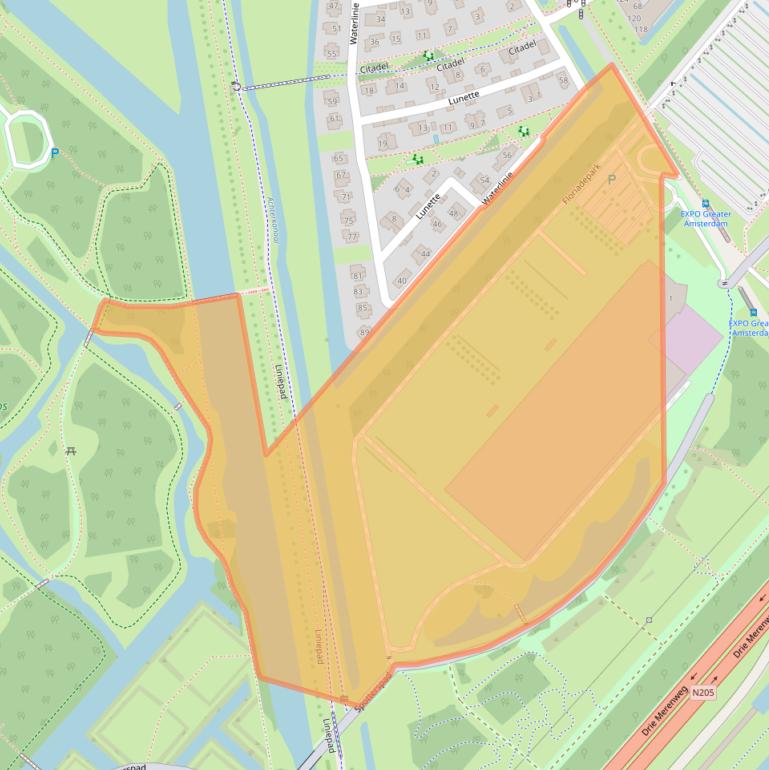 Kaart van postcodegebied 2141SB.