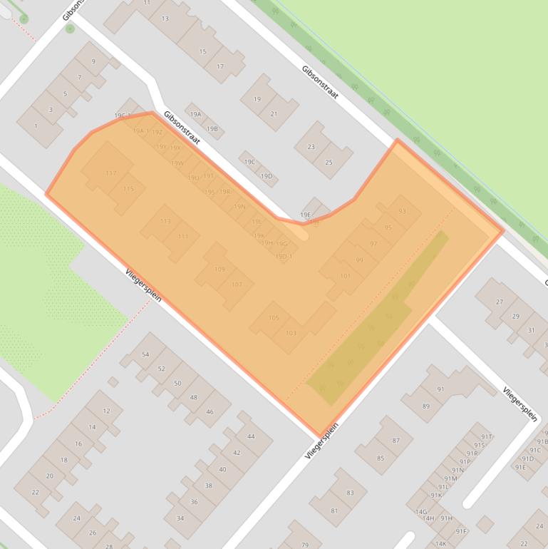 Kaart van postcodegebied 2141VG.