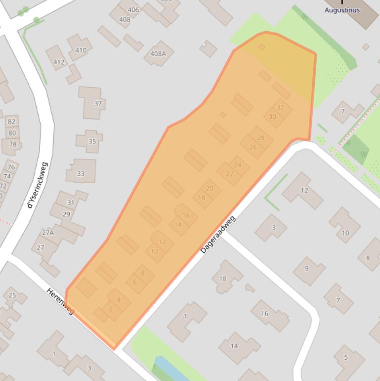 Kaart van postcodegebied 2141VP.