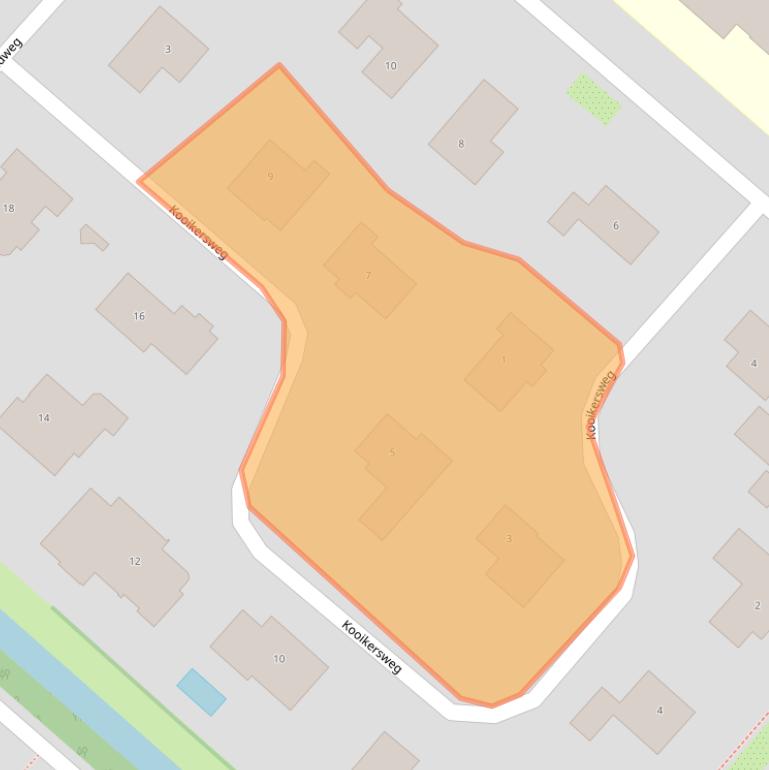 Kaart van postcodegebied 2141VR.