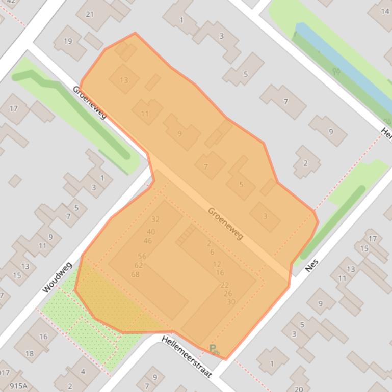 Kaart van postcodegebied 2141XC.