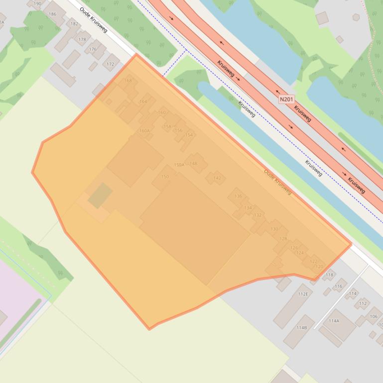 Kaart van postcodegebied 2142EJ.