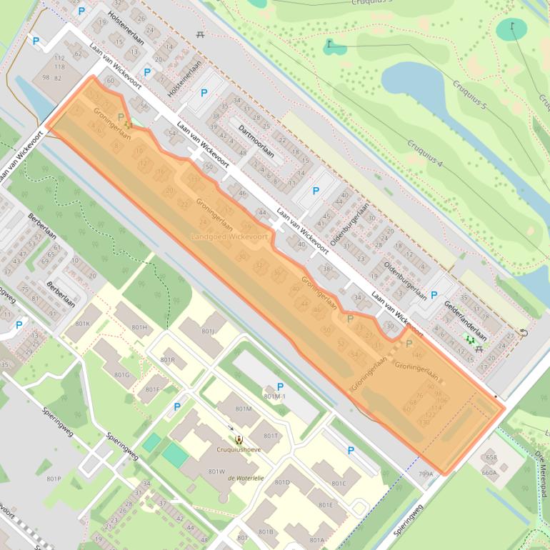 Kaart van postcodegebied 2142GH.