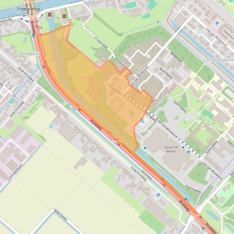 Kaart van postcodegebied 2142GL.