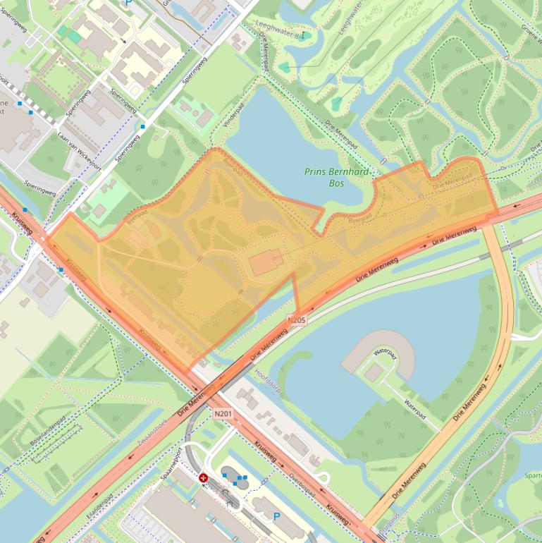 Kaart van postcodegebied 2142LC.