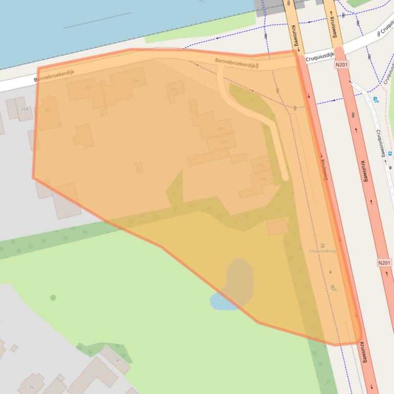 Kaart van postcodegebied 2142LH.