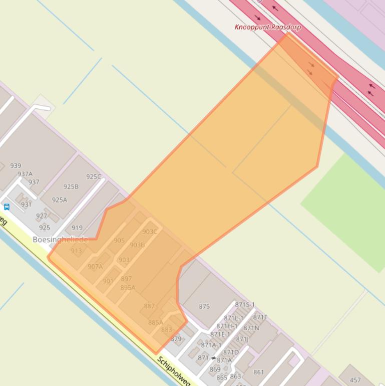 Kaart van postcodegebied 2143CD.