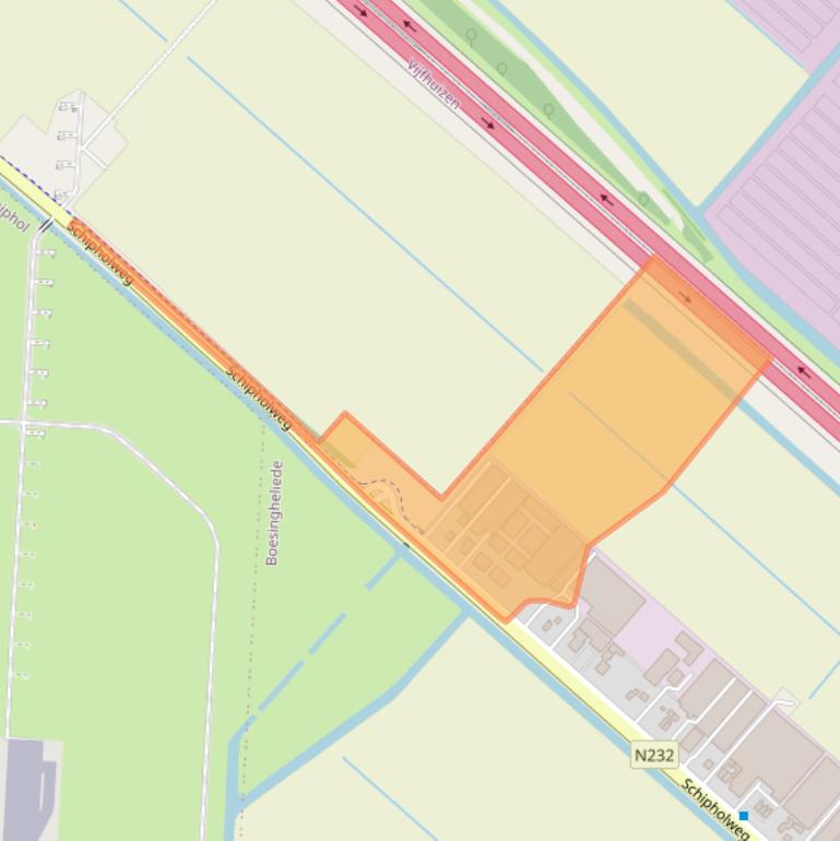 Kaart van postcodegebied 2143CH.