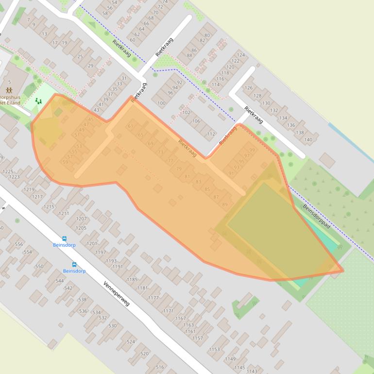 Kaart van postcodegebied 2144KB.