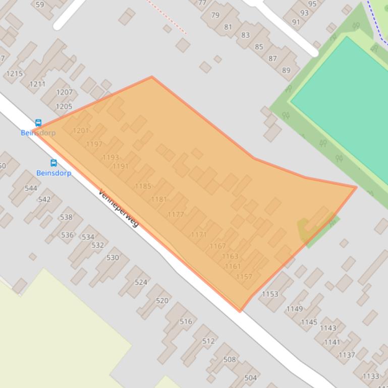 Kaart van postcodegebied 2144KG.