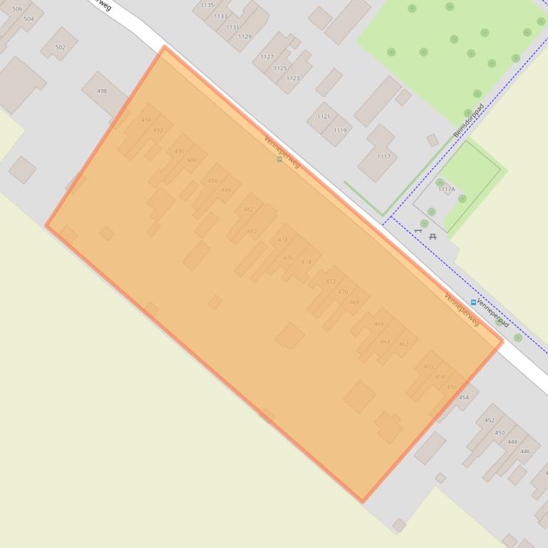 Kaart van postcodegebied 2144KK.