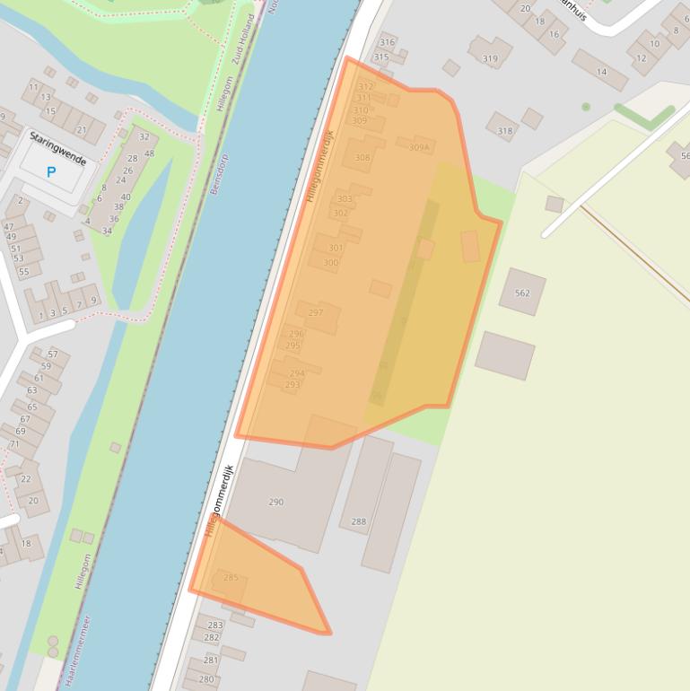 Kaart van postcodegebied 2144KP.