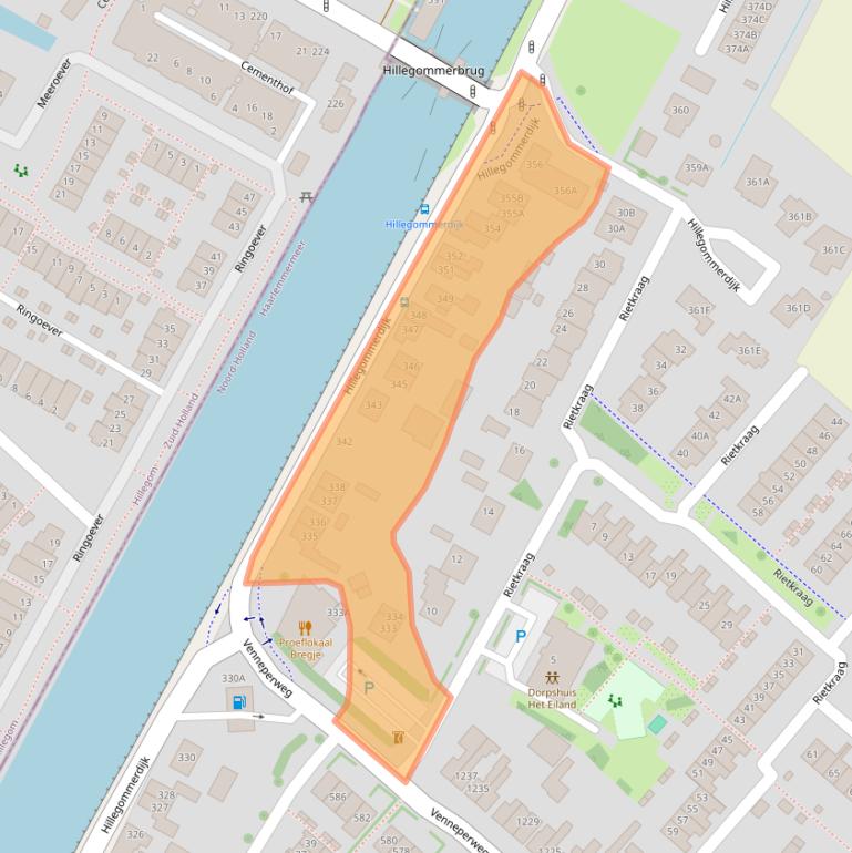 Kaart van postcodegebied 2144KS.