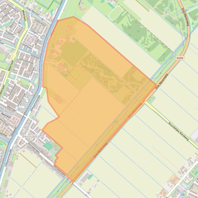 Kaart van postcodegebied 2144KV.