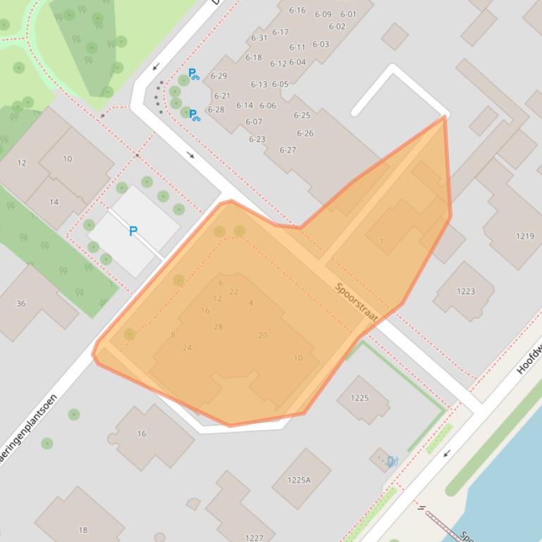 Kaart van postcodegebied 2151AV.