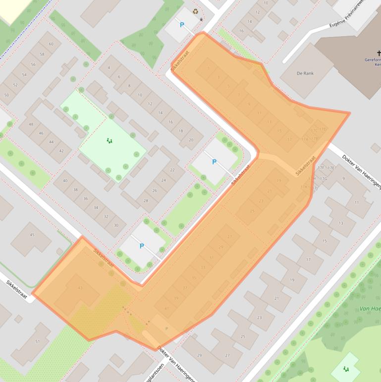 Kaart van postcodegebied 2151CN.