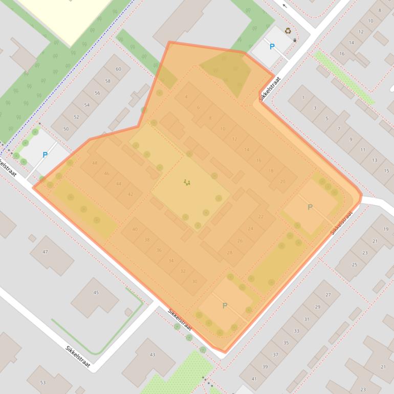 Kaart van postcodegebied 2151CR.