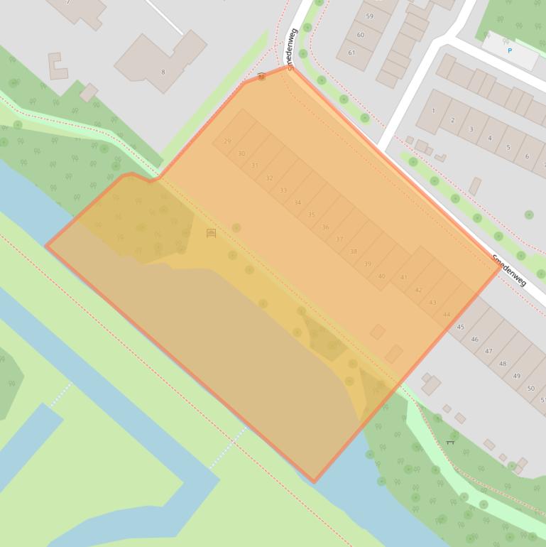 Kaart van postcodegebied 2151DC.