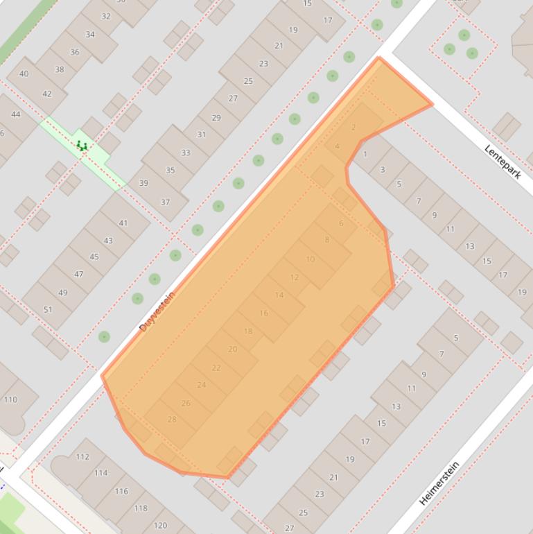 Kaart van postcodegebied 2151ER.