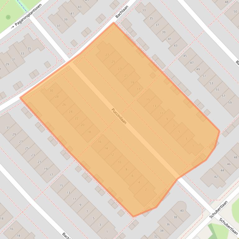 Kaart van postcodegebied 2151GC.