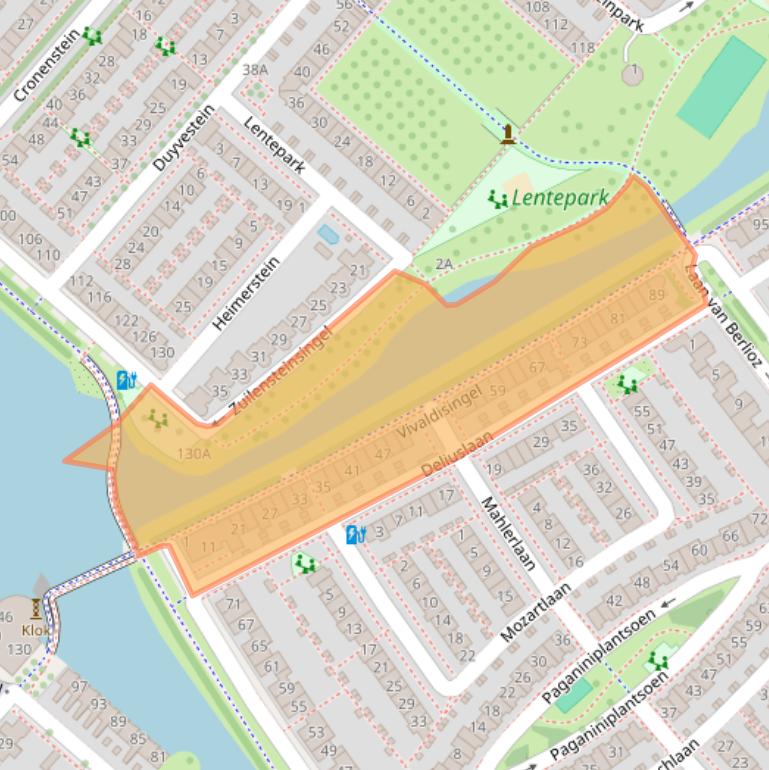 Kaart van postcodegebied 2151GM.
