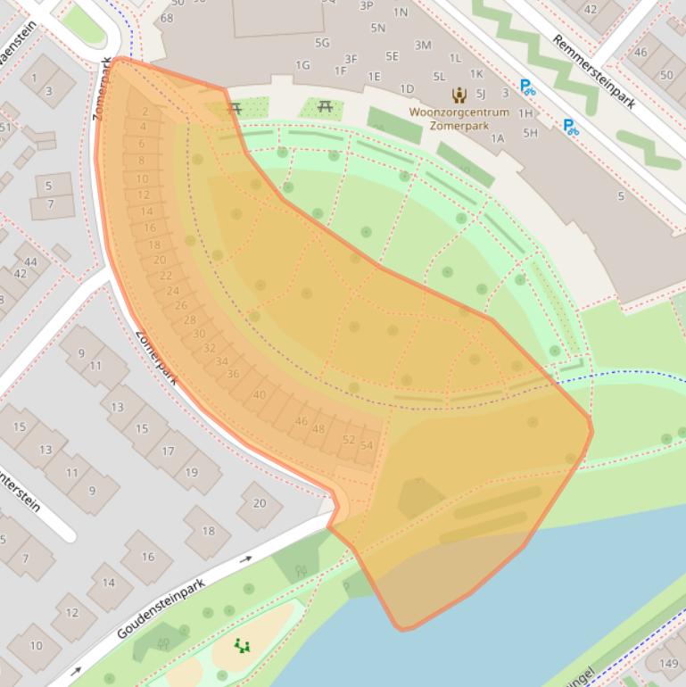 Kaart van postcodegebied 2151HA.
