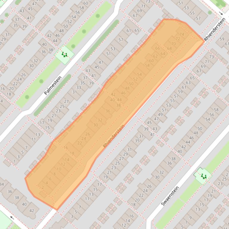 Kaart van postcodegebied 2151HK.