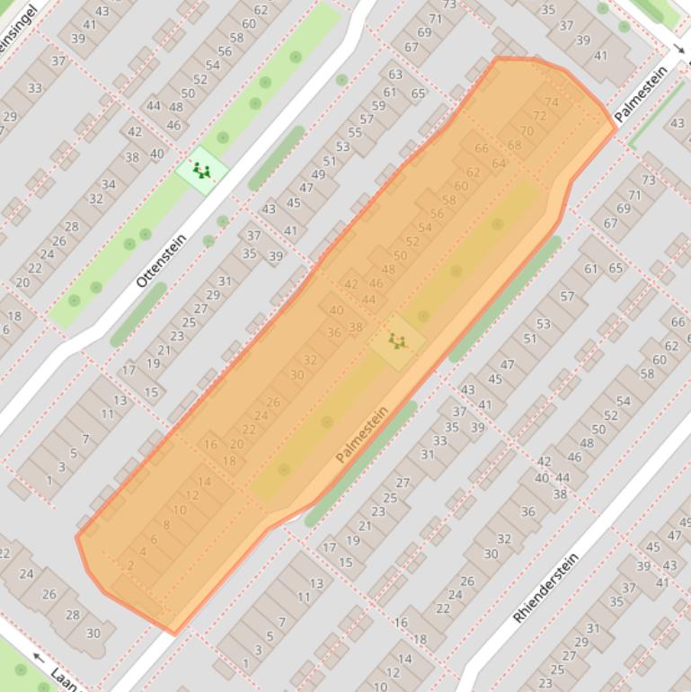 Kaart van postcodegebied 2151HM.