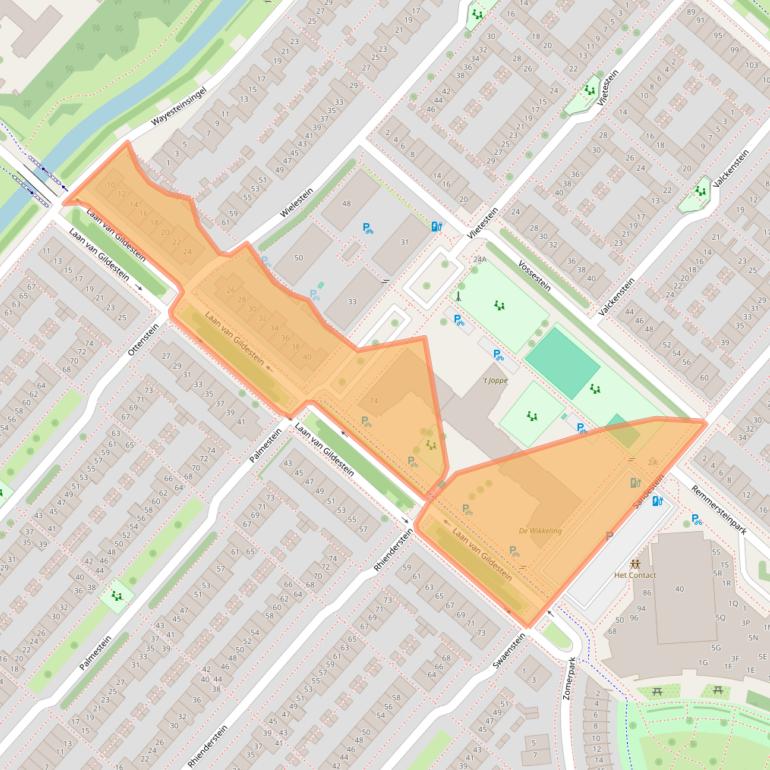 Kaart van postcodegebied 2151HV.