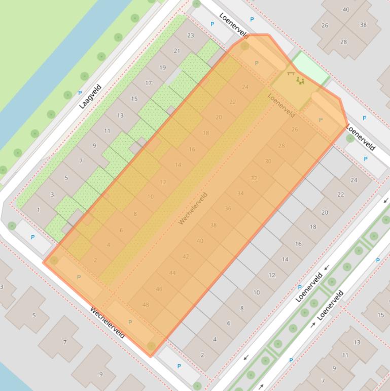 Kaart van postcodegebied 2151JB.