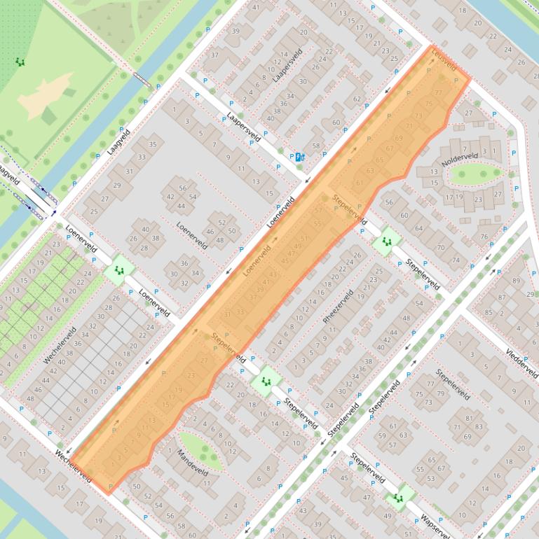 Kaart van postcodegebied 2151JK.