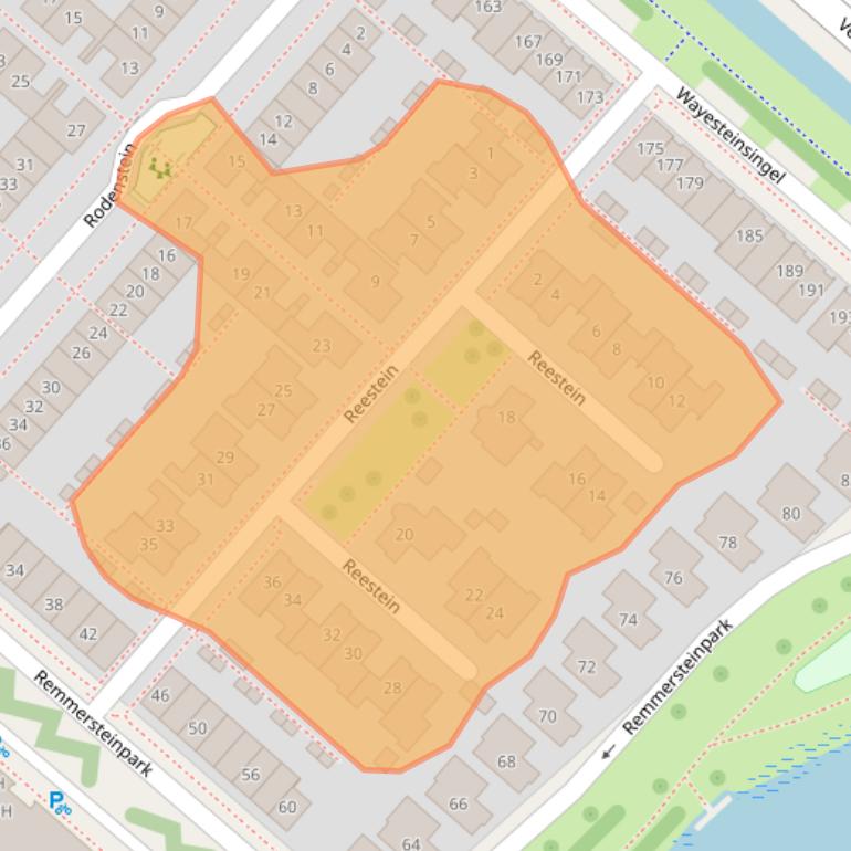 Kaart van postcodegebied 2151KB.