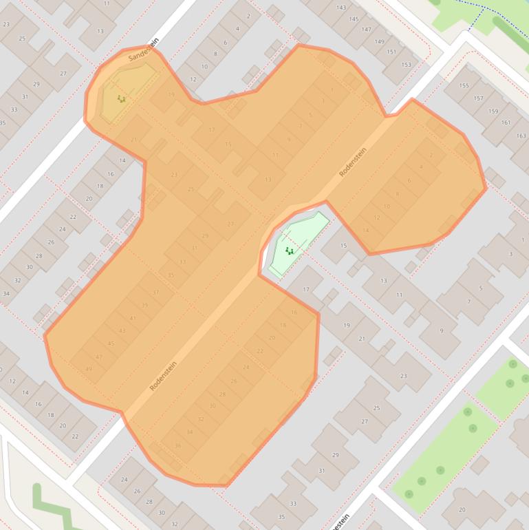 Kaart van postcodegebied 2151KD.