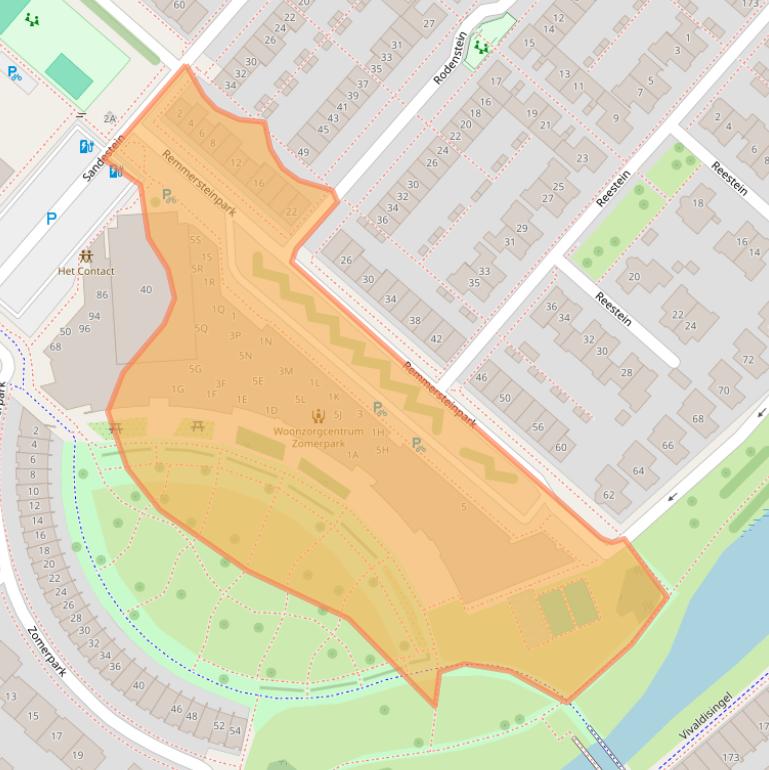 Kaart van postcodegebied 2151KE.