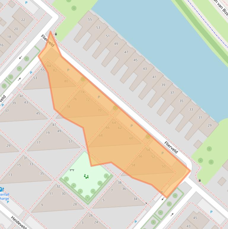 Kaart van postcodegebied 2151LH.