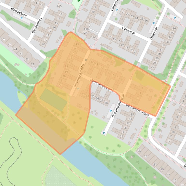 Kaart van postcodegebied 2151RA.