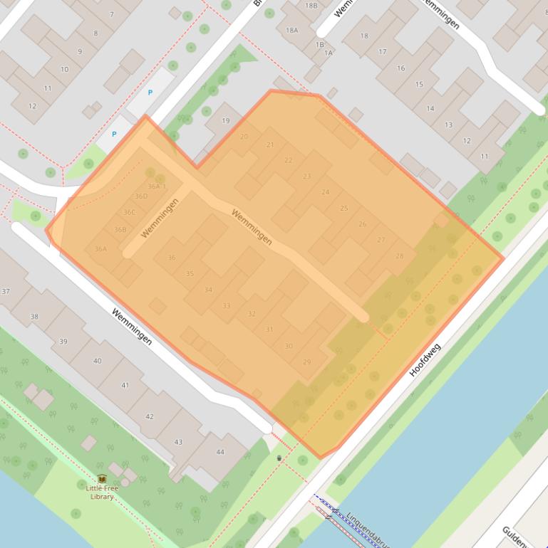 Kaart van postcodegebied 2151RL.