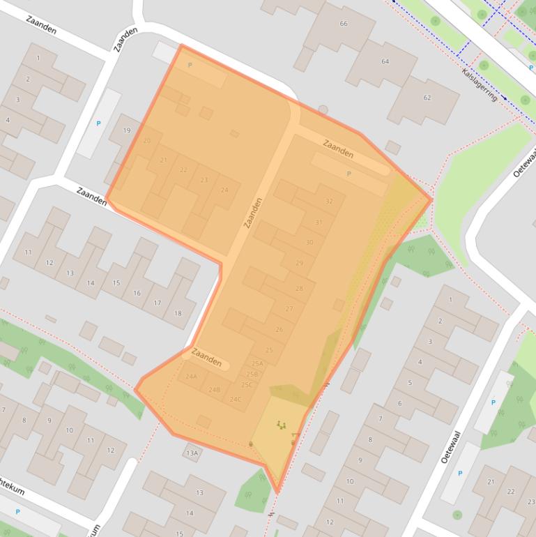 Kaart van postcodegebied 2151SG.