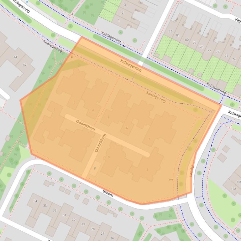 Kaart van postcodegebied 2151SP.