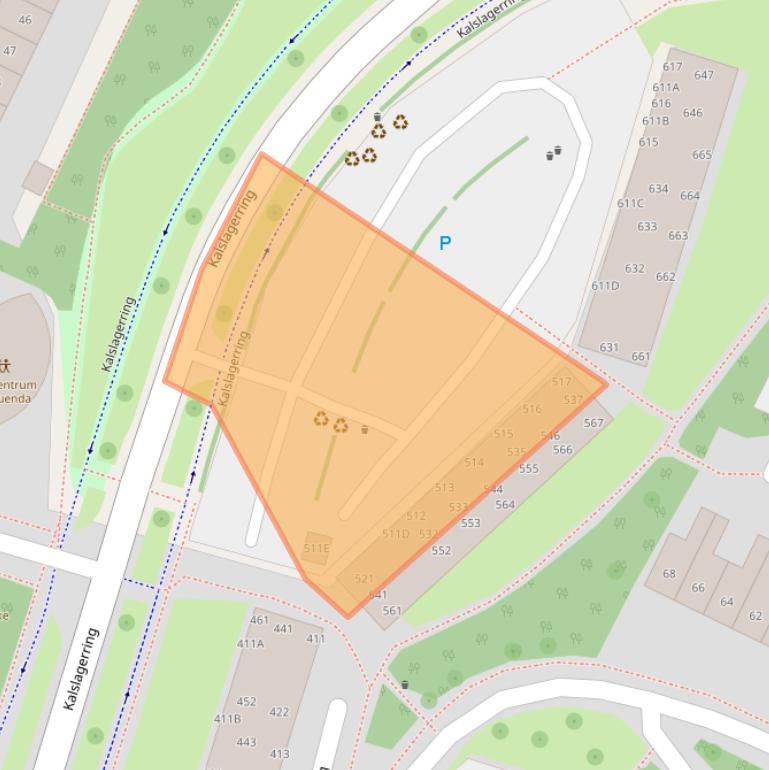 Kaart van postcodegebied 2151TL.