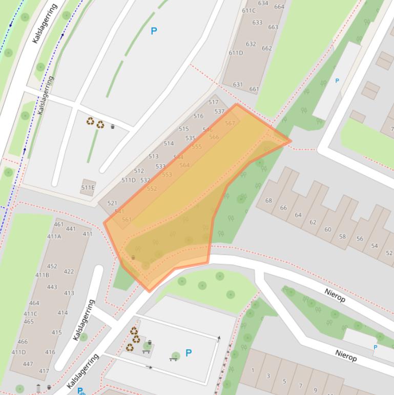 Kaart van postcodegebied 2151TM.