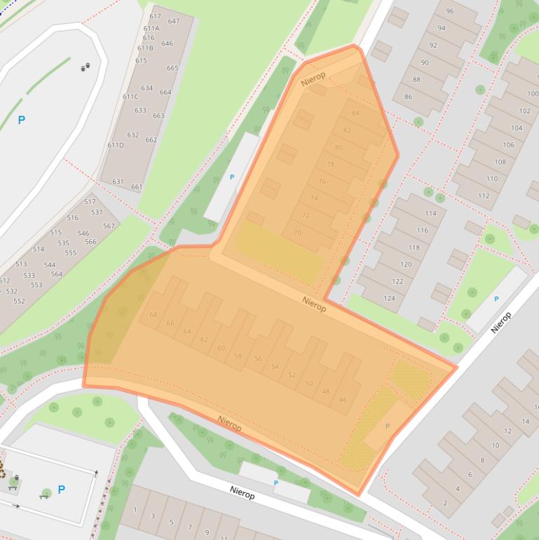 Kaart van postcodegebied 2151XK.