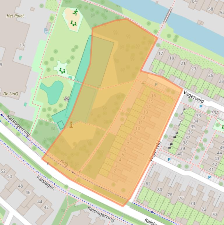 Kaart van postcodegebied 2151ZA.
