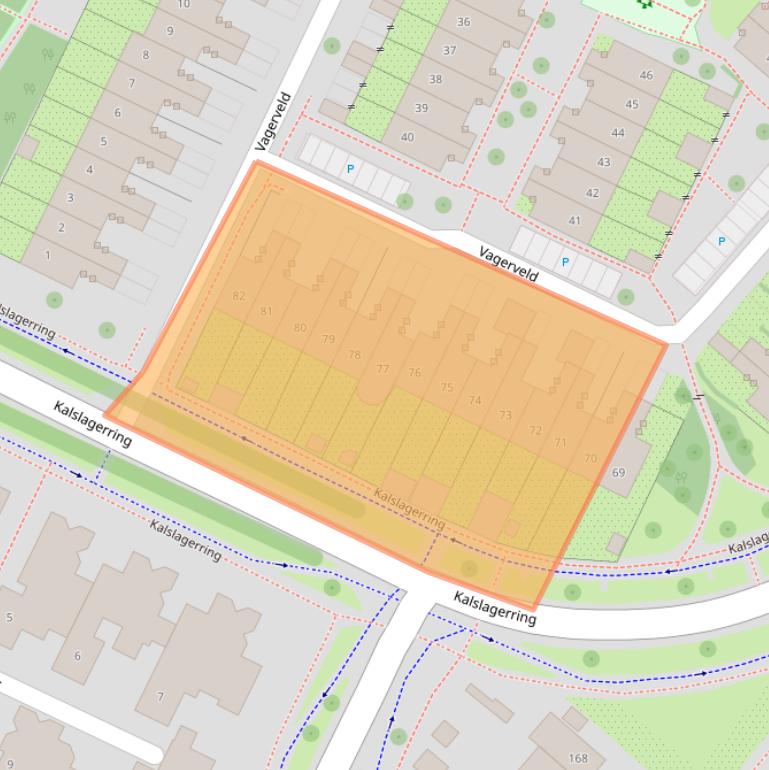 Kaart van postcodegebied 2151ZE.