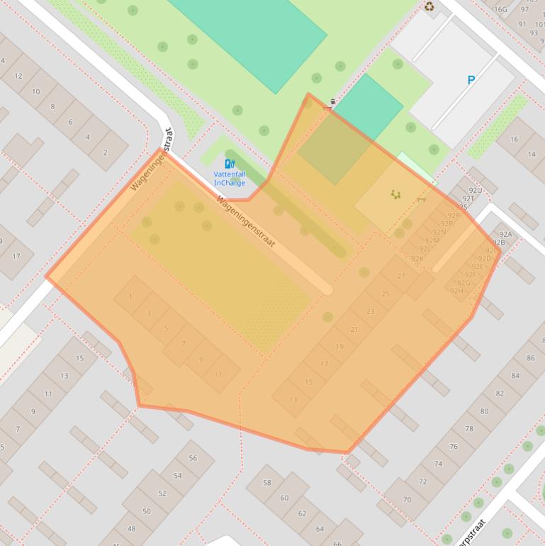 Kaart van postcodegebied 2152AM.