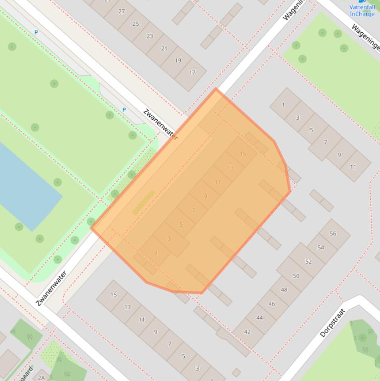 Kaart van postcodegebied 2152BK.