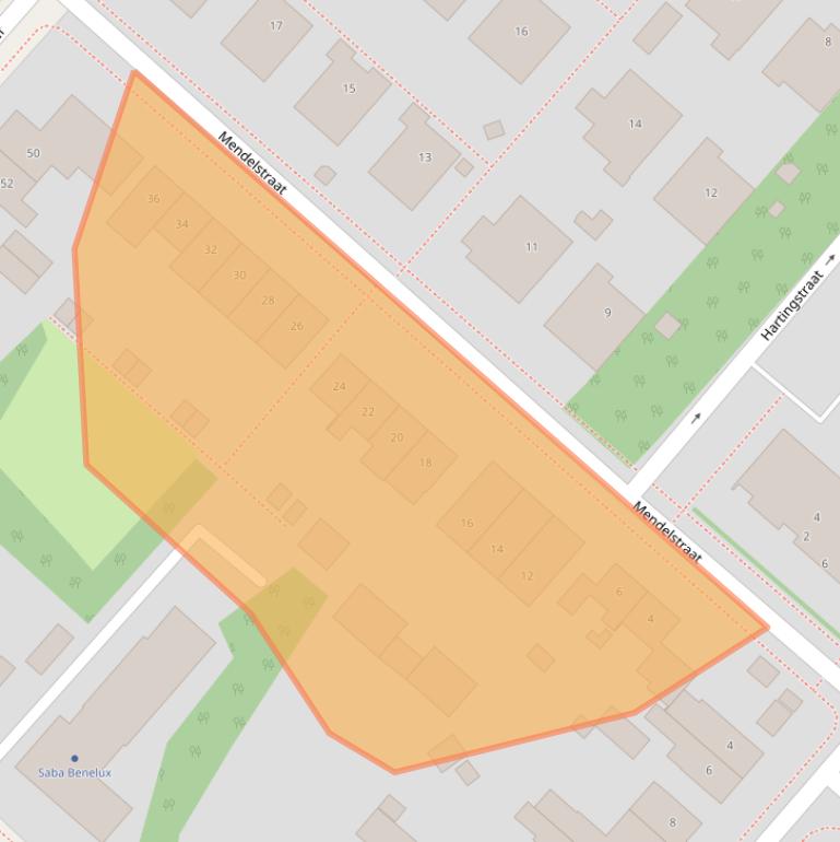 Kaart van postcodegebied 2152CG.