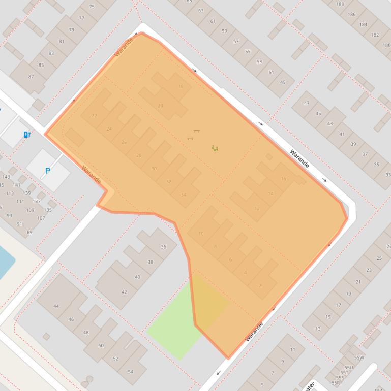 Kaart van postcodegebied 2152CP.