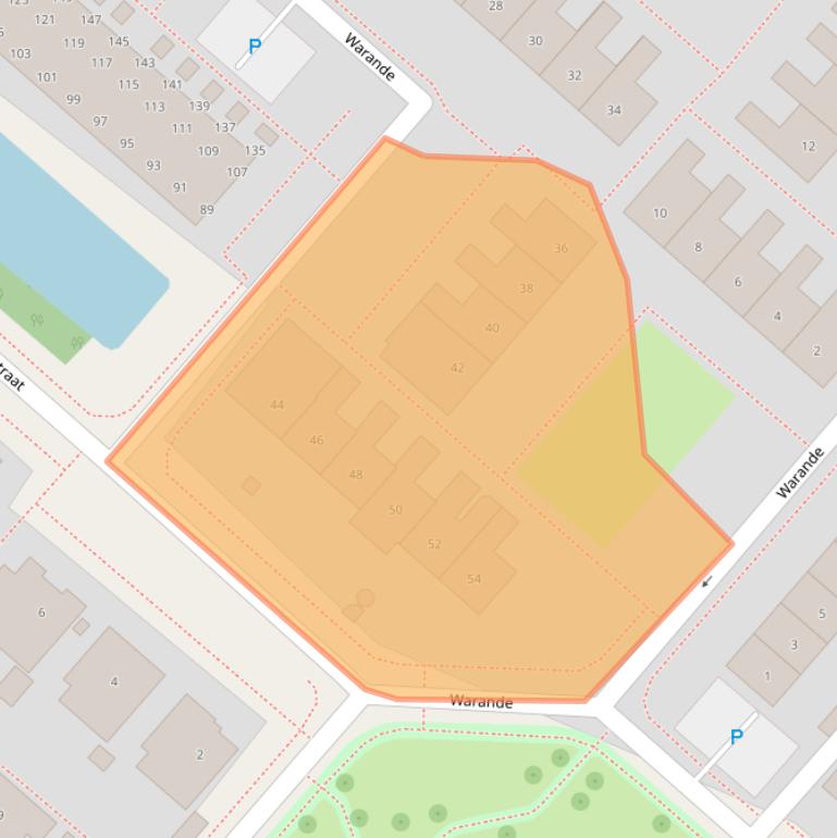 Kaart van postcodegebied 2152CR.
